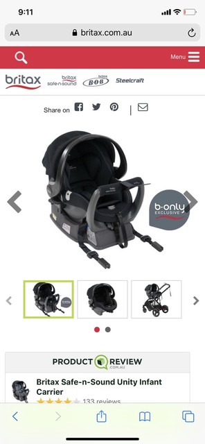 britax baby carrier infant insert